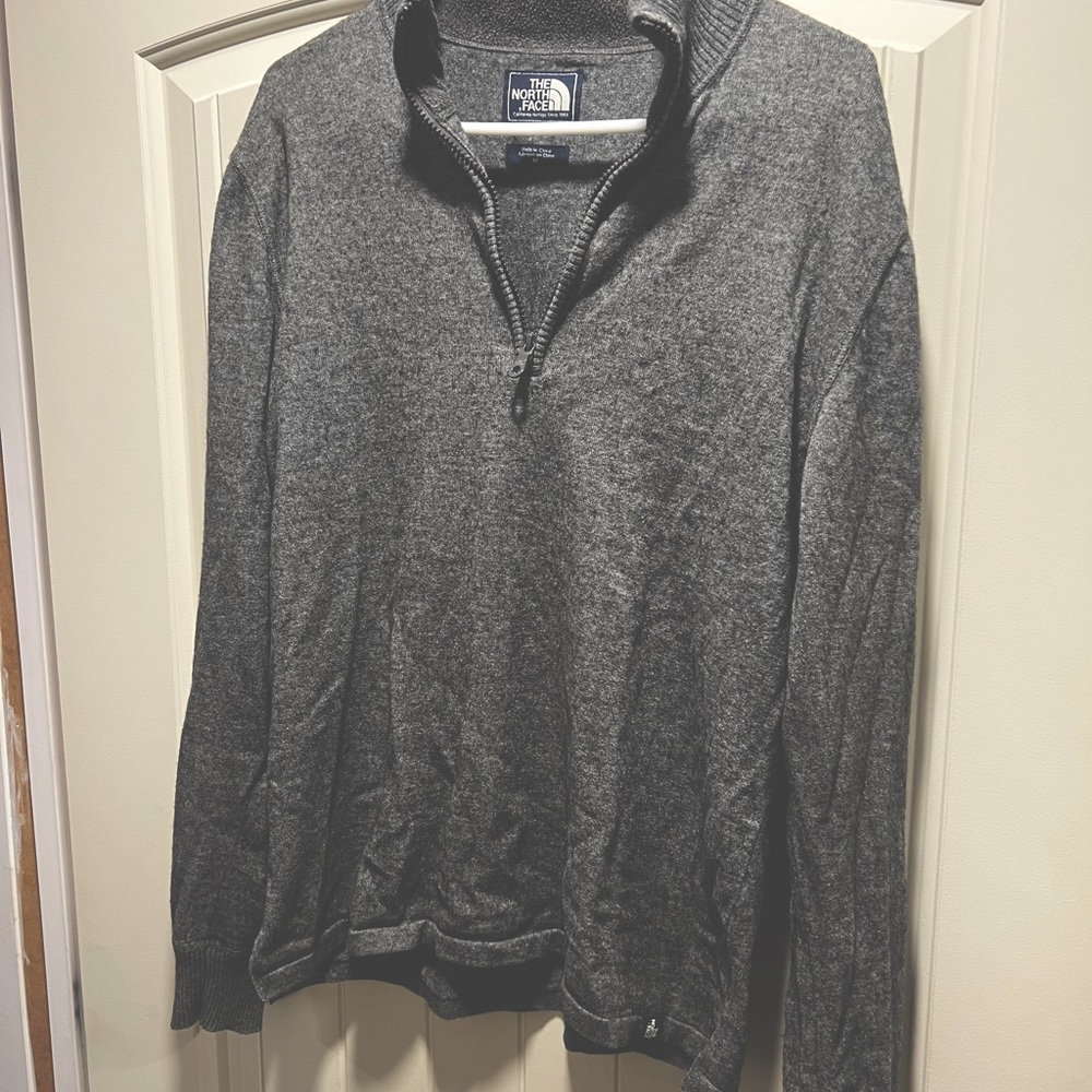The North Face quarter zip.